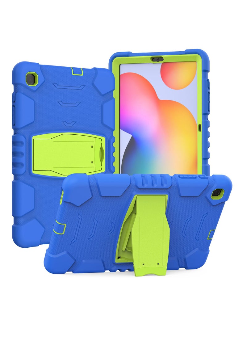 GULFLINK Gulflink Back Cover Protect Case for SAMSUNG Tab S6 Lite P610/P615 10.4inch blue and lime - Image 2