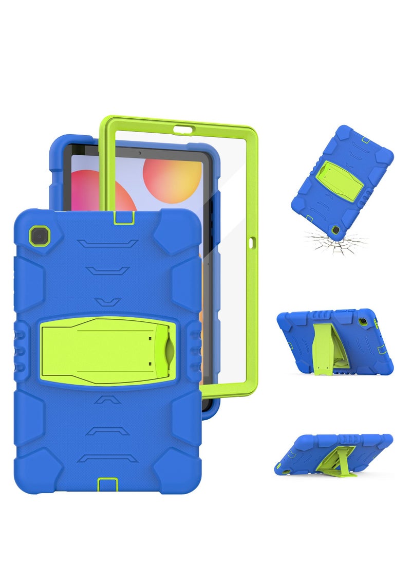 GULFLINK Gulflink Back Cover Protect Case for SAMSUNG Tab S6 Lite P610/P615 10.4inch blue and lime - Image 1