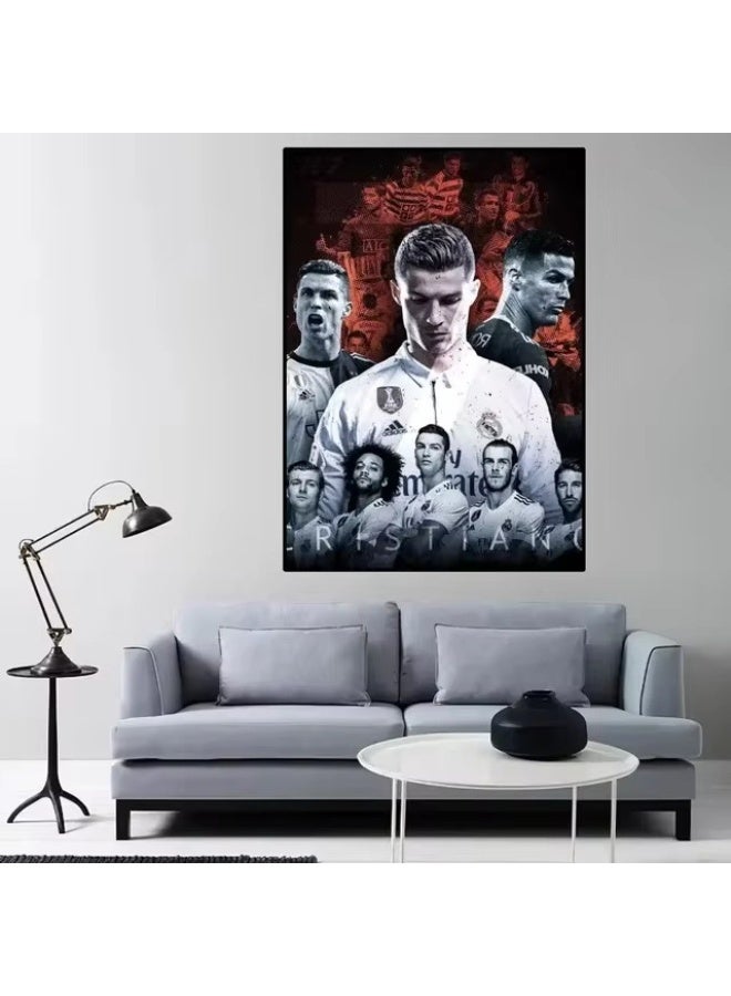 Nariele New football Star Frameless Home Decoration Wall Painting Poster