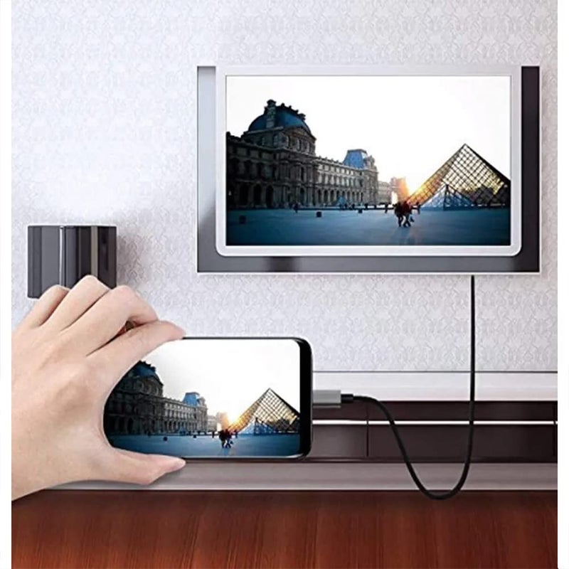 Tobo USB C to HDMI Cable Adapter,HDMI to USB Type C Cable 6.6 ft 4K Display & Charging for MacBook Pro/iPad Pro/Chrombook/Laptop/Phones to TV/Monitor/Projector.,Black - Image 2