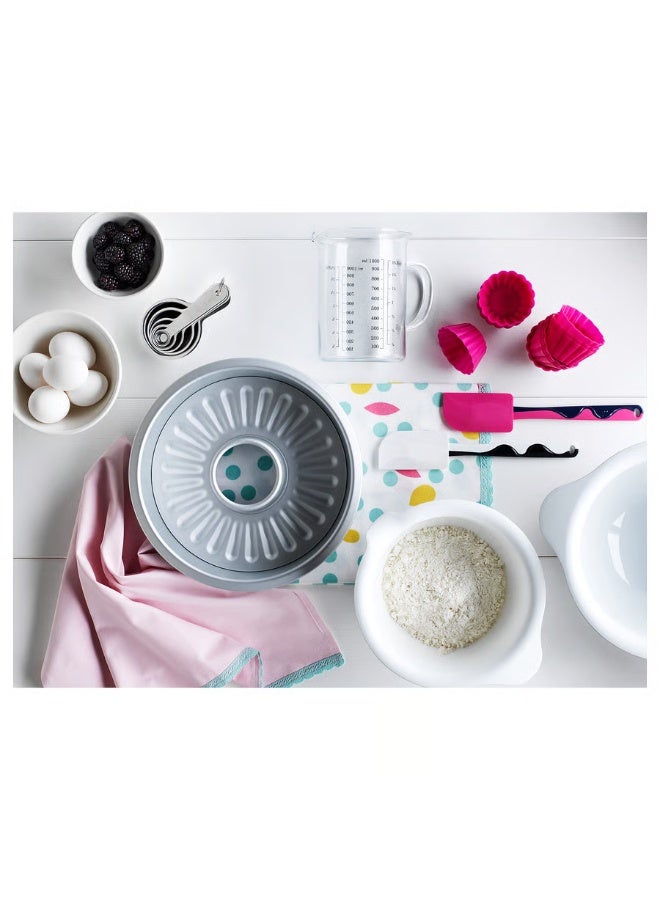 IKEA (IKEA) طقم أواني خلط VISPAD من ايكيا – قطعتان (2.3 ل و3.7 ل) بلون أبيض – قاعدة مطاطية وصنبور صب، آمنة للميكروويف، الفريزر، وغسالة الأطباق - Image 4