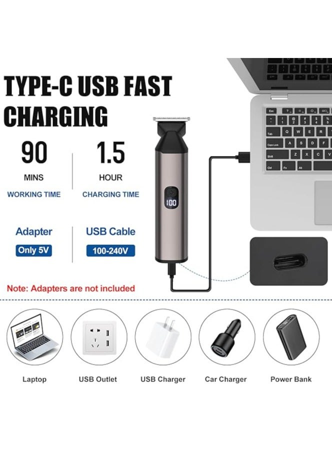 general Men's Beard Trimmer, Professional Electric Shaver, Beard Body Nose Ear Hair Trimmer for Shaving, 6-in-1 Waterproof Wireless Men's Grooming Set - Image 3