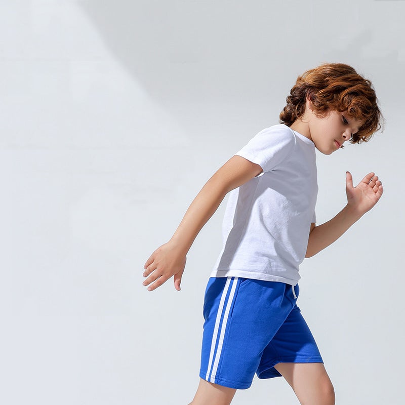 Boys' Black Shorts Children'S Sports Pants School Pants Middle Pants Girls' Pants Summer Camp Special Training Pants For Students - Image 2
