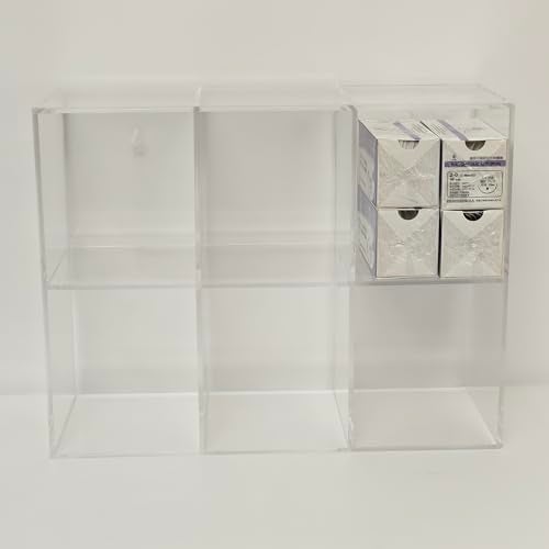 CiaoHER Clear Acrylic Medical Suture Rack, Surgical Thread Organizer (Double Layers, 6 Slots) - Image 2