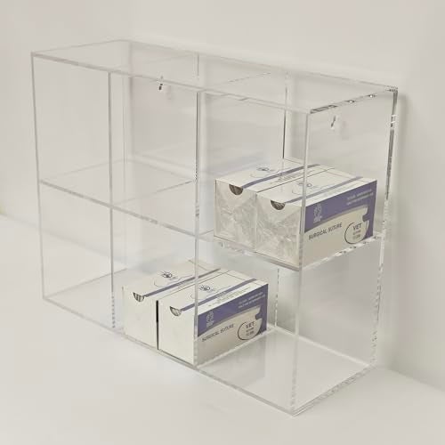 CiaoHER Clear Acrylic Medical Suture Rack, Surgical Thread Organizer (Double Layers, 6 Slots) - Image 5
