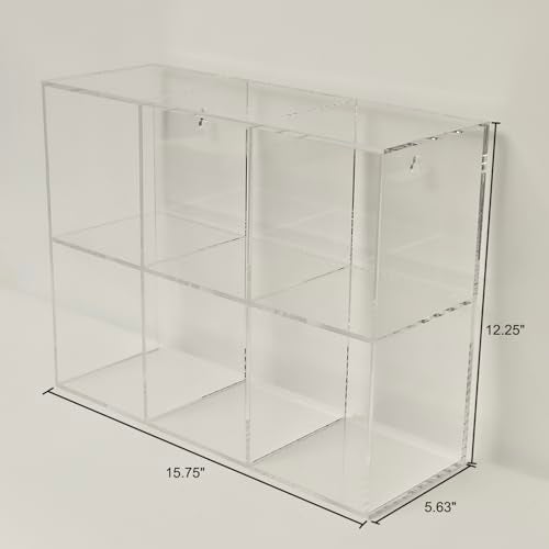 CiaoHER Clear Acrylic Medical Suture Rack, Surgical Thread Organizer (Double Layers, 6 Slots) - Image 3