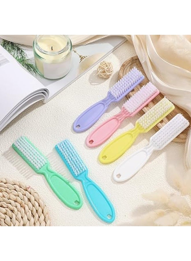 مجموعة فرش تنظيف متعددة الأغراض مكونة من 3 قطع، فرشاة يدوية صغيرة لفرك الأظافر والأحذية والحمام والمطبخ والبلاط، مقبض مريح، شعيرات متينة، ألوان متنوعة - Image 2