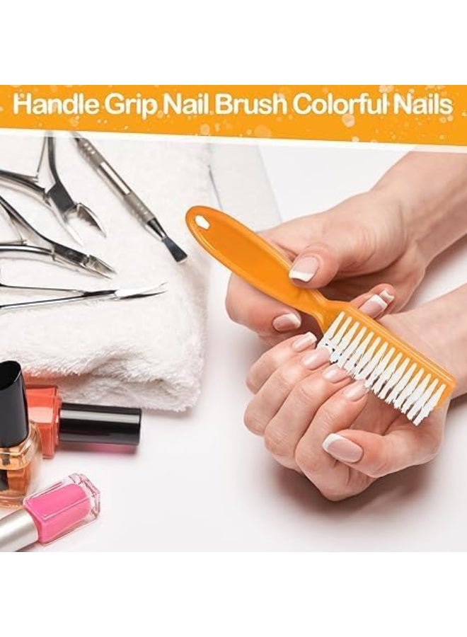 مجموعة فرش تنظيف متعددة الأغراض مكونة من 3 قطع، فرشاة يدوية صغيرة لفرك الأظافر والأحذية والحمام والمطبخ والبلاط، مقبض مريح، شعيرات متينة، ألوان متنوعة - Image 5