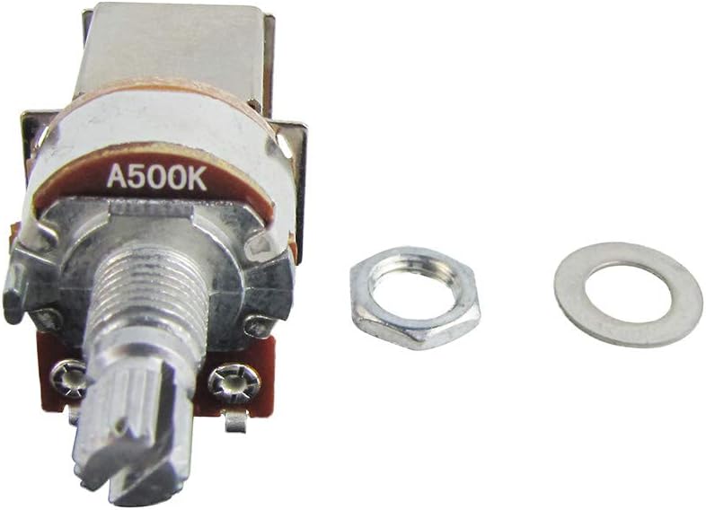FLEOR 2pcs Push Pull Guitar Pots Short 15mm Split Shaft A500K Audio Taper Potentiometers - Image 3