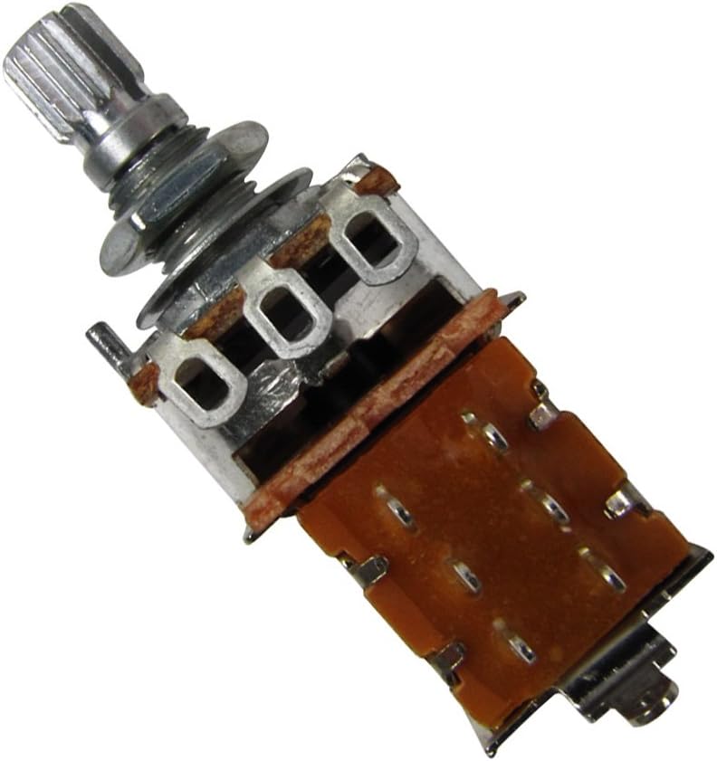 FLEOR 2pcs Push Pull Guitar Pots Short 15mm Split Shaft A500K Audio Taper Potentiometers - Image 2