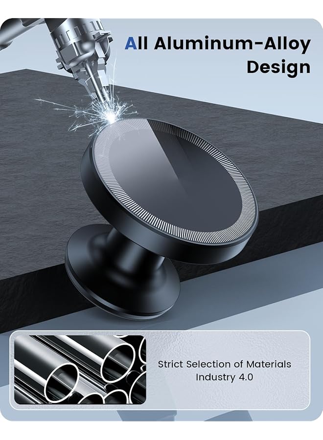 Excefore Magnetic Car Phone Holder Mount, Compatible With Magsafe Car Mount, Suitable For Iphone 15 14 13 12 Pro Max Mini & All Cell Phones - Image 2