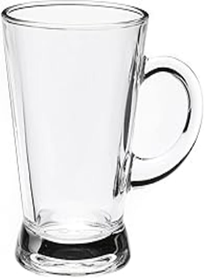 Clear glass latte mug Ice Tea and Tea Mug 