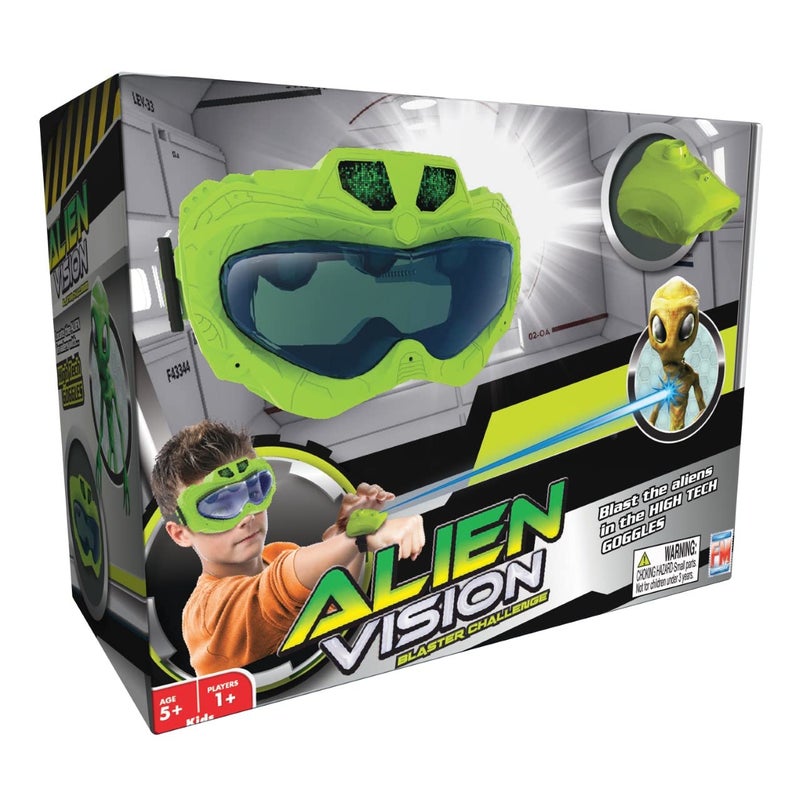 Fotorama Alien Vision Shooting Game Goggles and Wrist Blaster Toy Indoor and Outdoor Play Hand Eye Coordination Gifts for Kids Ages 5 Up - Image 2