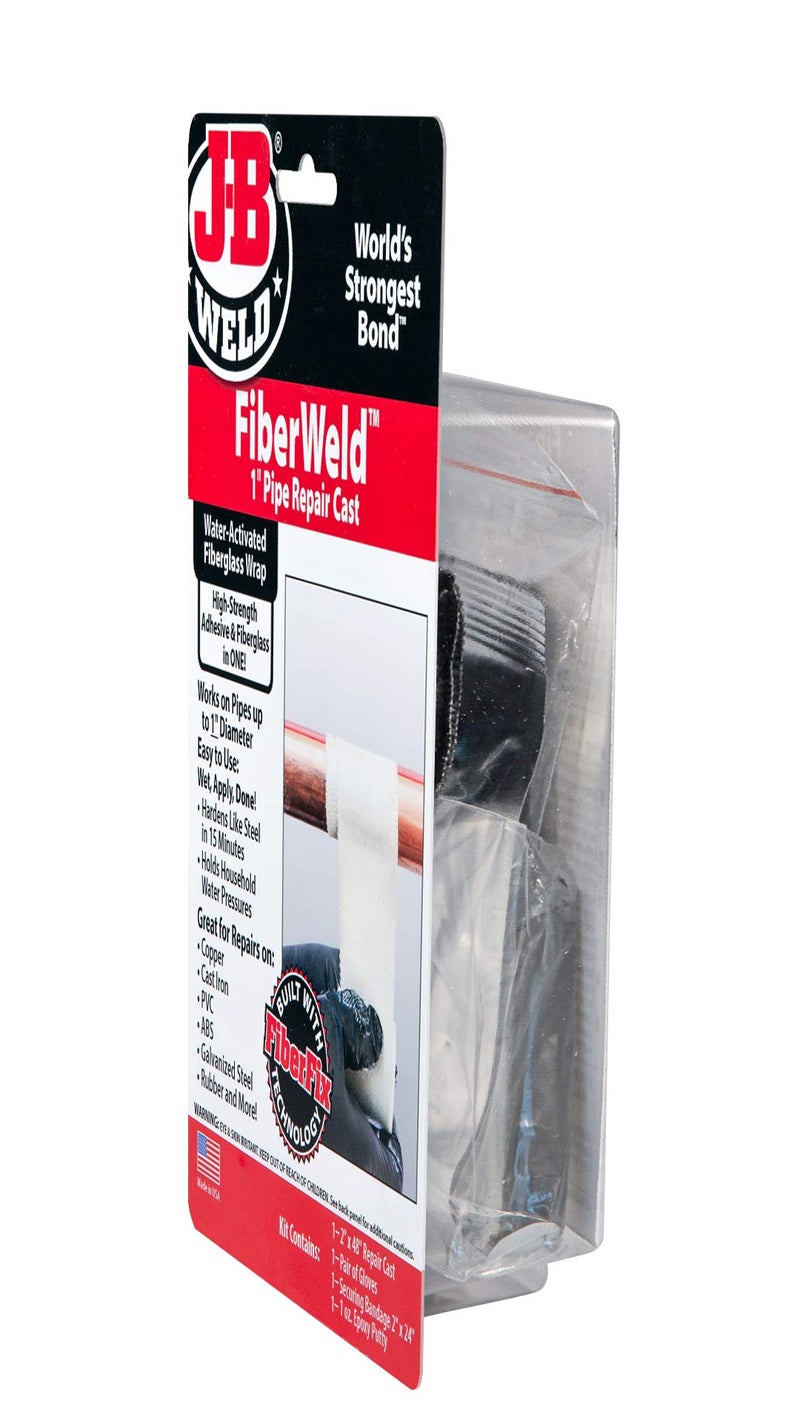 J-B WELD FiberWeld Pipe Repair Cast 2x48 Inch â€“ High Strength Adhesive Fiberglass Wrap â€“ White - Image 5