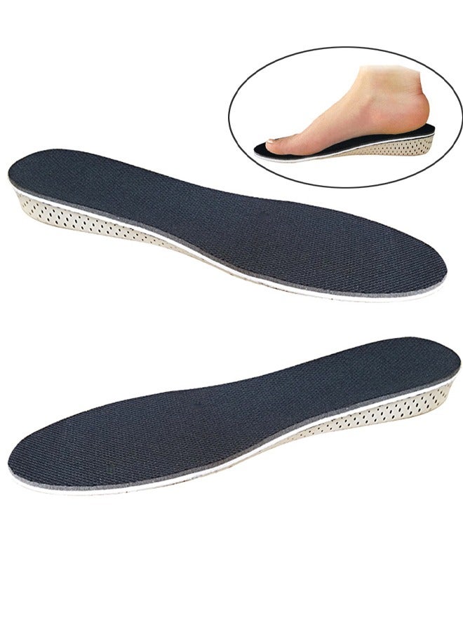 1Pair Soft Breathable Memory Foam Full Length Height Increase Insole, Invisible Increasing Heel Lifting Inserts, Short Boots Lifts Pads Elevator Insoles for Unisex Men Women (3cm Height)  - Image 1