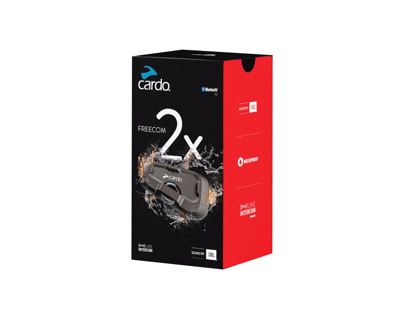 Cardo نظام الاتصال بلوتوث ثنائي الاتجاه كاردو سيستمز فريكم 2X للدراجات النارية - أسود، عبوة فردية - Image 5