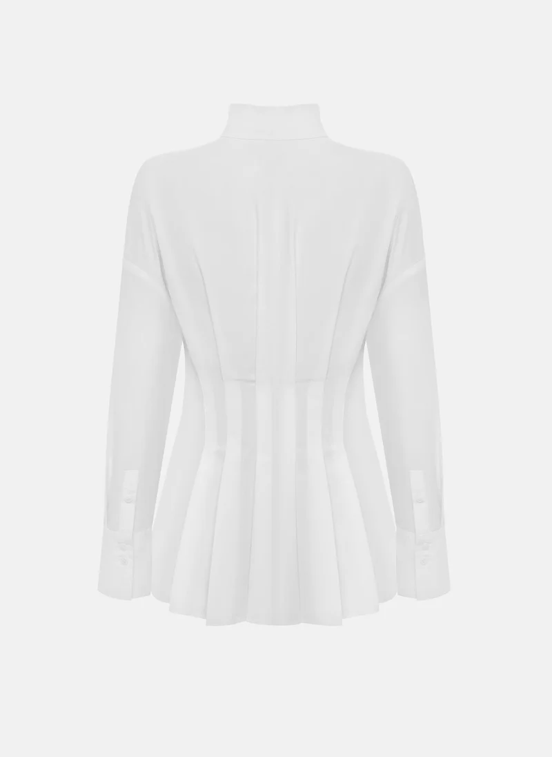 Lichi  Shirt with large pleats at the waist for Women | Best Price UAE