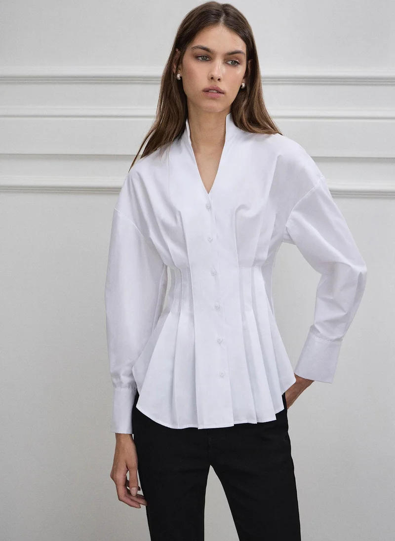 Lichi  Shirt with large pleats at the waist for Women | Best Price UAE