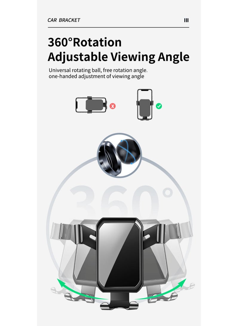 حامل هاتف ستاند لاند روفر ديفندر 2022-2025 (11.4 بوصة) حامل سيارة حامل هاتف جرافيتي لجميع الهواتف - Image 4