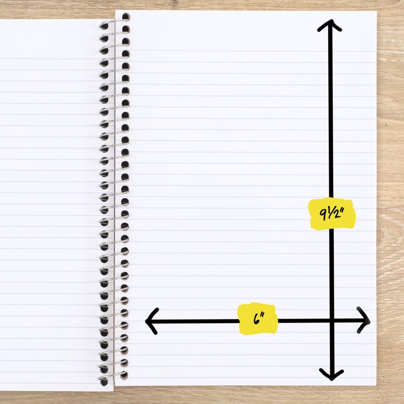 Five Star Spiral Notebook, 2 Subject, College Ruled Paper, 6" x 9-1/2", 80 Sheets, Fights Ink Bleed, Water Resistant Cover, Seaglass Green (840029CH1-ECM) - Image 5