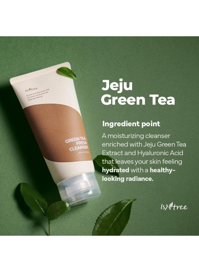 IsNtree Green Tea Fresh Cleanser 120ml 4.06 fl.oz Mild Face Cleanser | Korean Skin Care for Oily Combination Skin moisture barrier oil moisture balance - Image 3