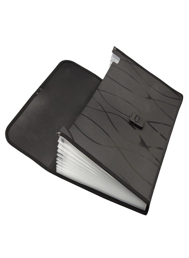 سولو حقيبة SOLO قابلة للتوسيع بحجم FC - إغلاق بزر وإبزيم مع مقبض أنيق | 12 جيبًا كبيرًا قابلًا للتوسيع مع علامات فهرسة قابلة للإدخال | | هيكل قوي ومتين | تنظيم المستندات للمنزل والمكتب - Image 3