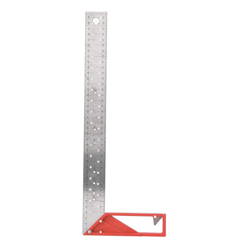 Stainless Steel Multi Angle Measuring Tool 45 90 Degree Ruler 40CM for Woodworking DIY - Image 1