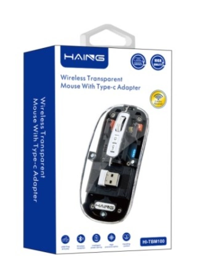 Haing BLUETOOTH Wireless&2.4G Mouse USB& TYPE C - Image 1