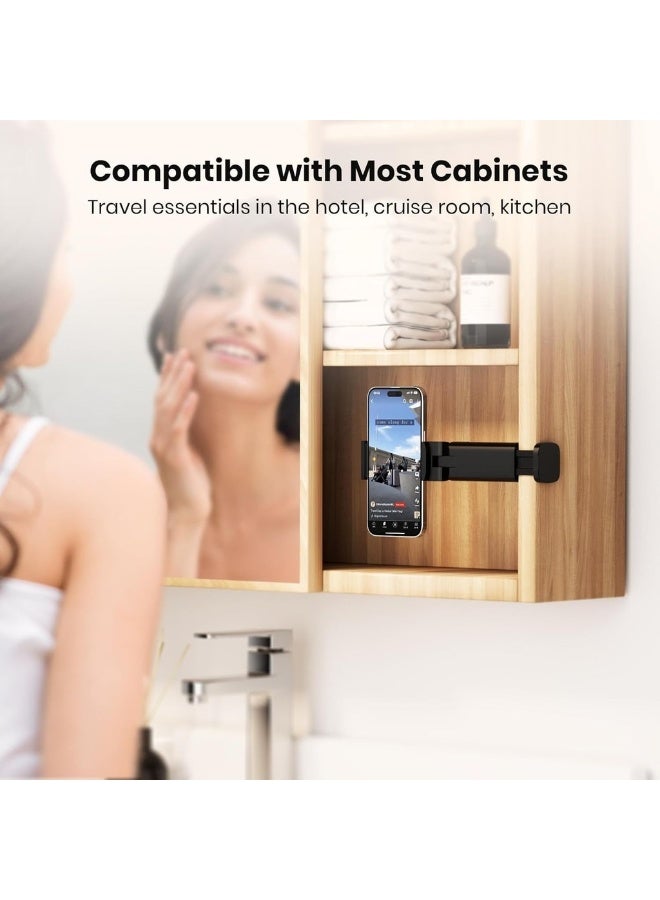 [2 Pack] Flight Airplane Phone Holder Mount. Hands Free Viewing With Multi-Directional Dual 360 Degree Rotation. Pocket Size Must Have Airplane Travel Essential Accessory F - Image 5