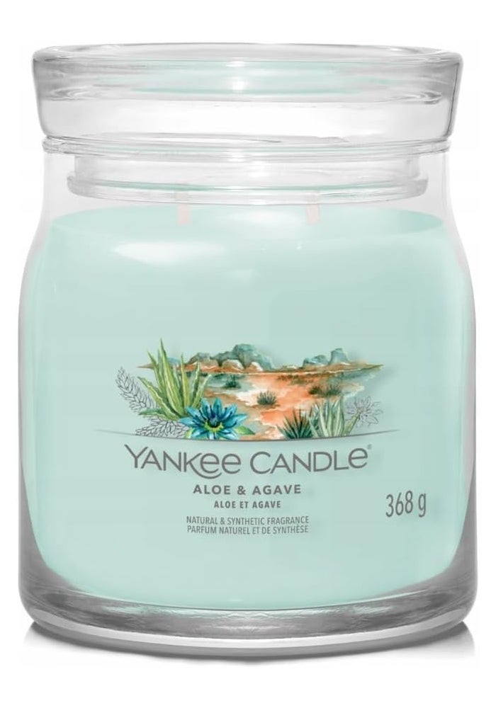 YANKEE CANDLE شمعة يانكي كاندل ألوه و أغاف متوسطة - 368 جرام - Image 1