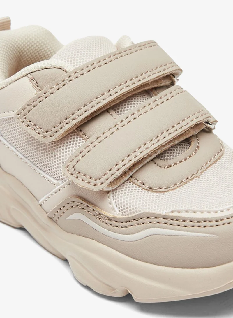 LBL by Shoexpress Mesh Textured Sneakers with Hook and Loop Closure