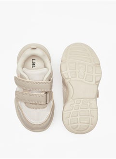 LBL by Shoexpress Mesh Textured Sneakers with Hook and Loop Closure  - Image 4
