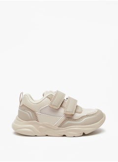 LBL by Shoexpress Mesh Textured Sneakers with Hook and Loop Closure  - Image 3