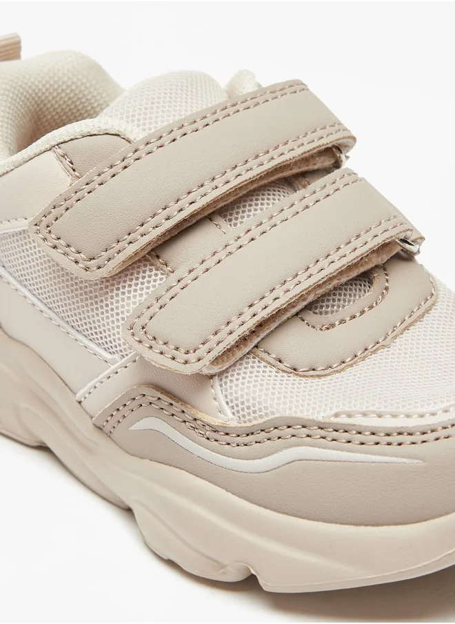 ال بي ال من شو اكسبرس Mesh Textured Sneakers with Hook and Loop Closure