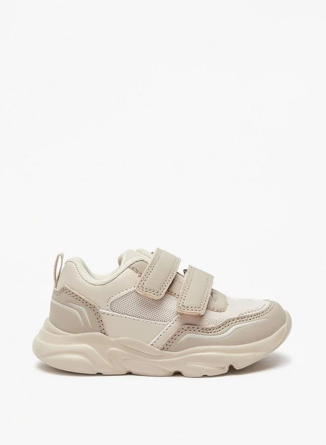 LBL By Shoexpress BEIGE Mesh Textured School Sneakers With Hook And Loop Closure for Men | Best Price UAE