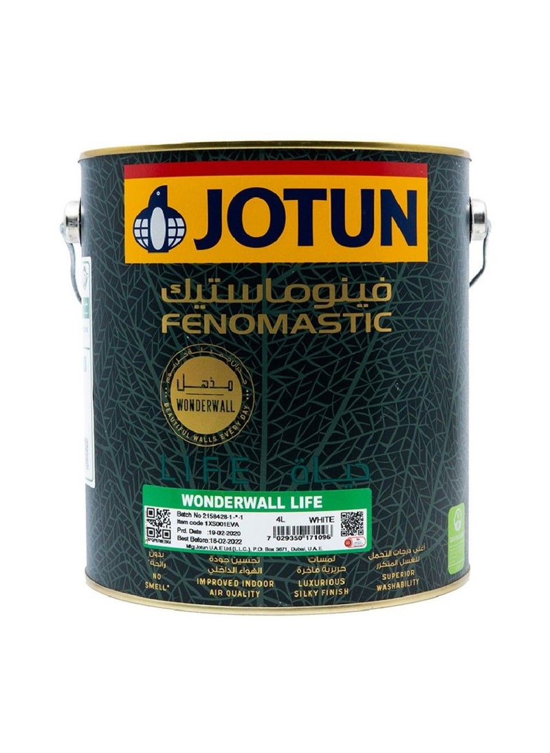 Jotun Fenomastic Wonderwall Life White 4L  - Image 1