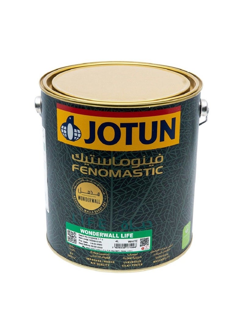 Jotun Fenomastic Wonderwall Life White 4L  - Image 2