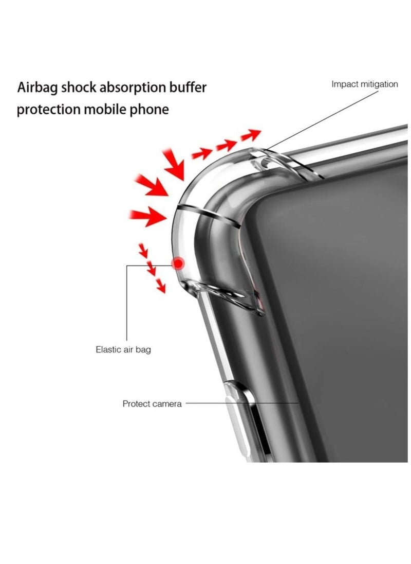 Raxoom [1+2] FOR SAMSUNG GALAXY A35 5G CASE | CLEAR CASE WITH 2 PACK SCREEN PROTECTORS, REINFORCED CORNERS TPU SHOCK-ABSORPTION FLEXIBLE CELL PHONE COVER - Image 4