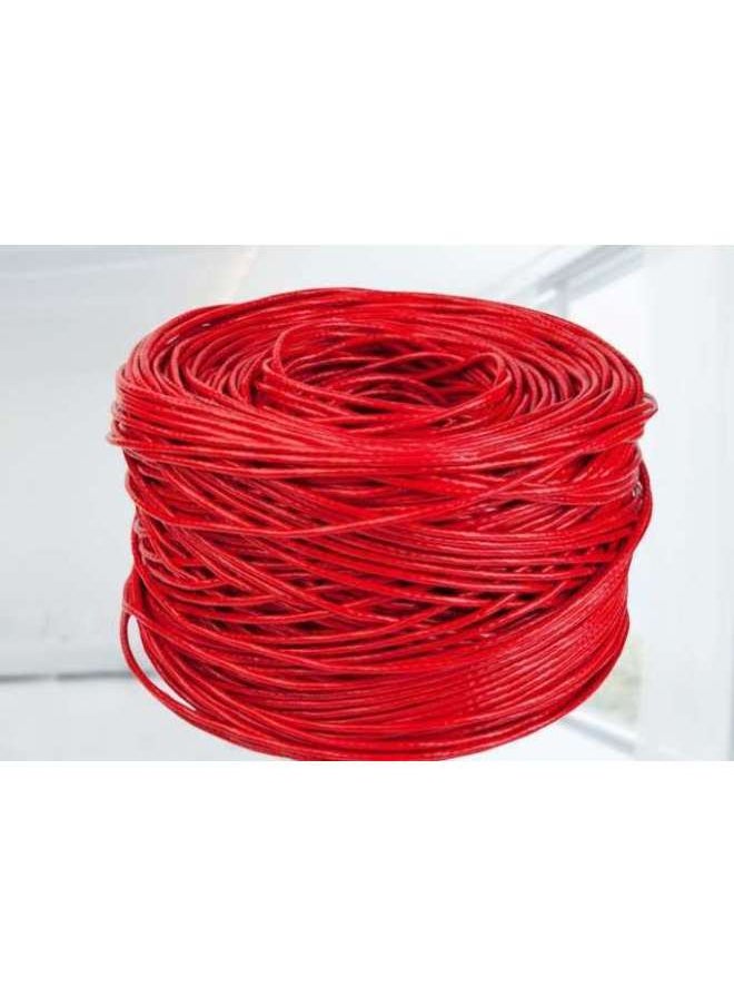 Generic 8-core Six-class High-speed Network Jumper Home Computer Line Router Line Monitoring Line High Toughness Network Line Manufacturers Wholesale-Color:Red-Line Length:3M  - Image 1