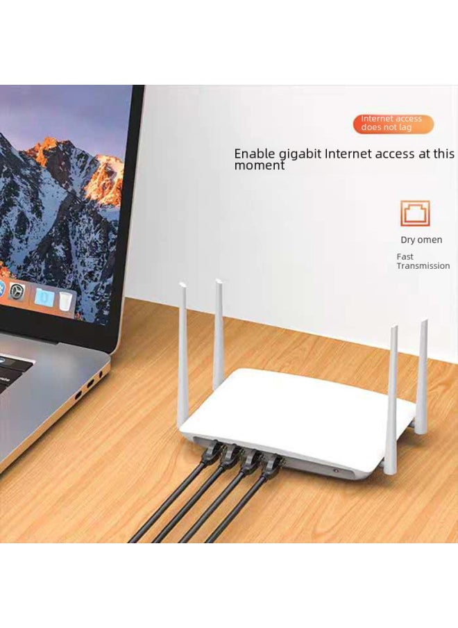 Generic 8-core Six-class High-speed Network Jumper Home Computer Line Router Line Monitoring Line High Toughness Network Line Manufacturers Wholesale-Color:Red-Line Length:3M  - Image 3