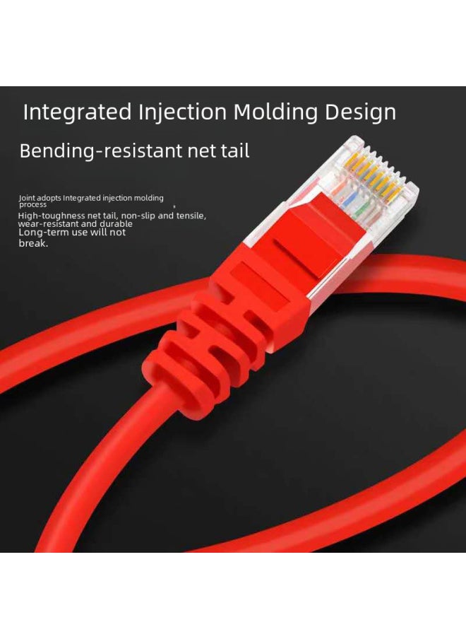 Generic 8-core Six-class High-speed Network Jumper Home Computer Line Router Line Monitoring Line High Toughness Network Line Manufacturers Wholesale-Color:Red-Line Length:3M  - Image 5
