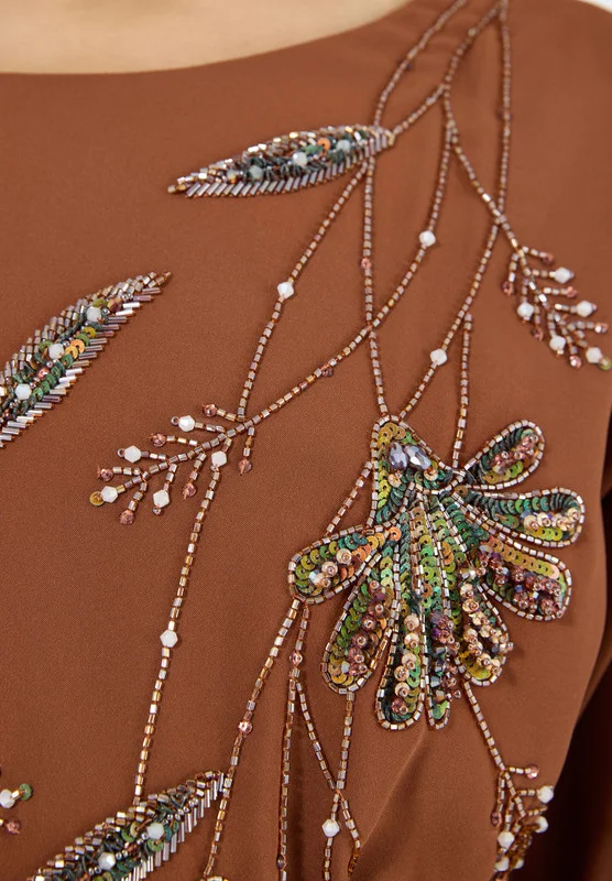 Amri Embroidered A-line Dress