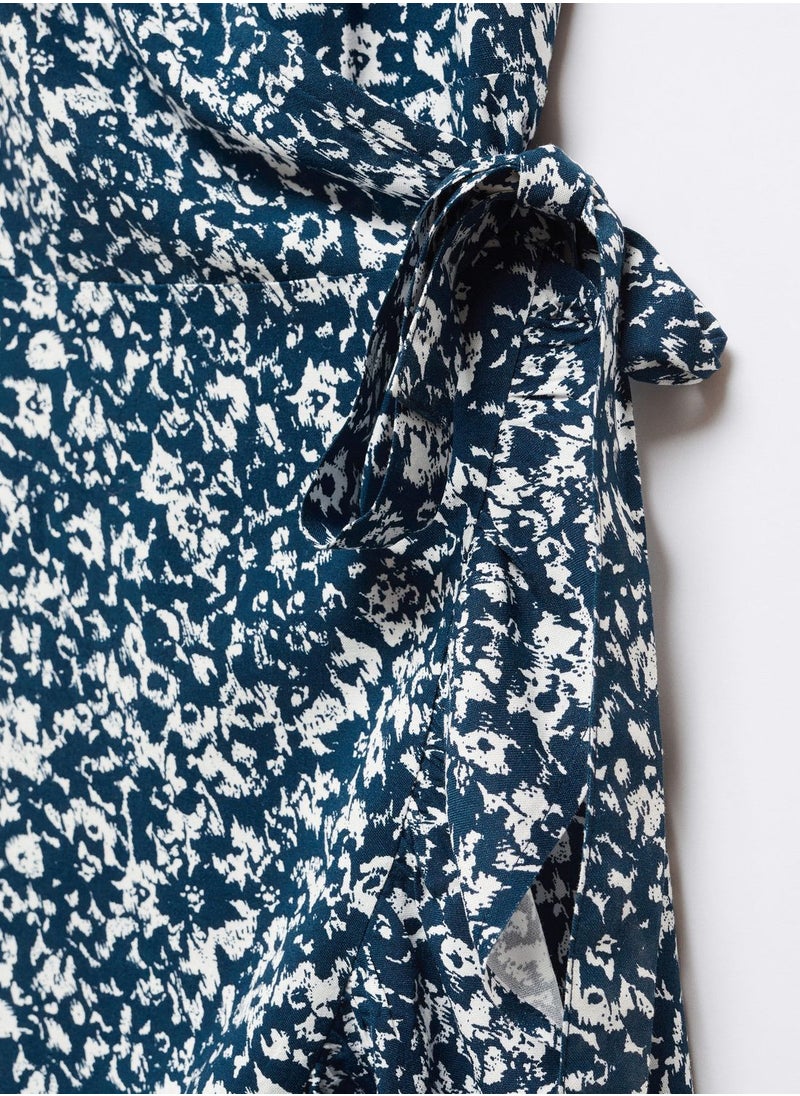 MANGO - Kids Ruffled Print Dress - Image 1