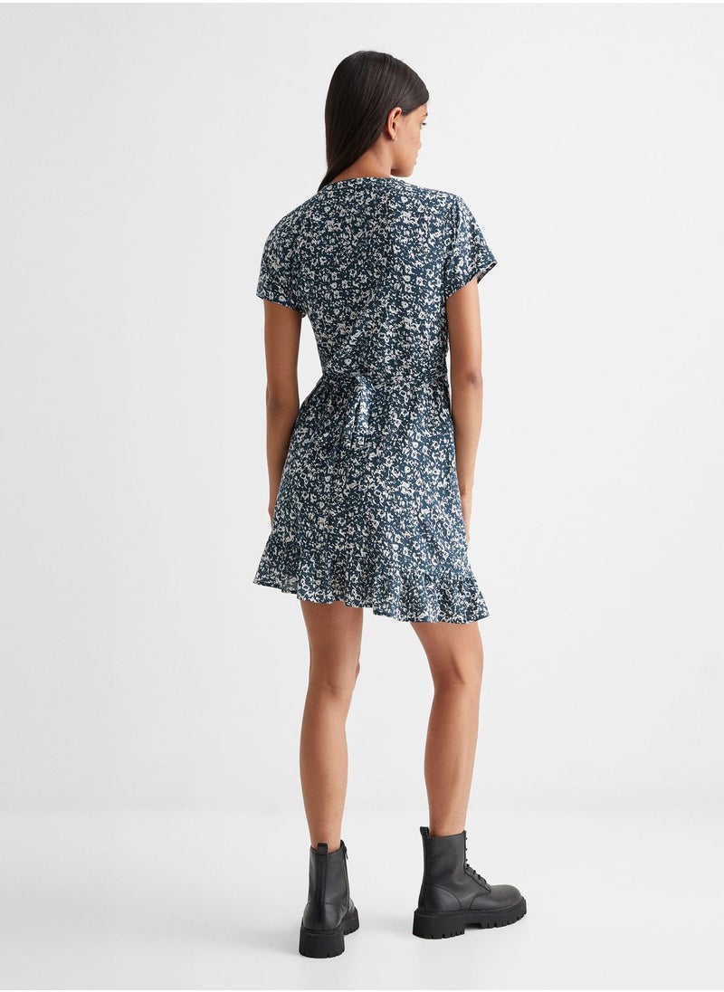 MANGO - Kids Ruffled Print Dress - Image 1
