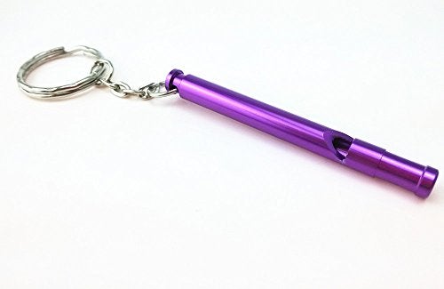 yueton 6pcs Colorful Slim and Long Aluminium Whistles with Key Ring, Emergency Survival Whistle Key Chain, Hiking, Camping, Mountaineering Accessory, Dog Training Whistles - Image 5