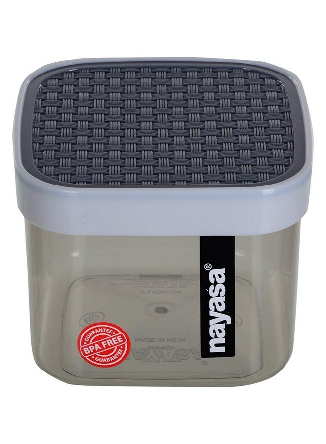 Nayasa Fusion 1 Litre BPA Free Food Grade Airtight Kitchen Storage Stackable Containers - Set of 12 | Grey - Image 5