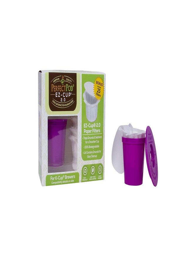 Perfect Pod EZ-Cup 2.0 Starter Pack + 75-Ct EZ-Cup Disposable Paper Filters - Image 2