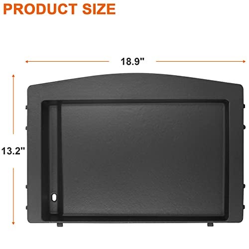 DELSbbq 7599 Cast Iron Griddle for Weber Genesis II 300 & II 600 Series E-310/315/325/330/335/610 S-310/335/345 LX E-610 and more, Replacement Parts for Genesis II LX 3/4/6 Series Grills - Image 2