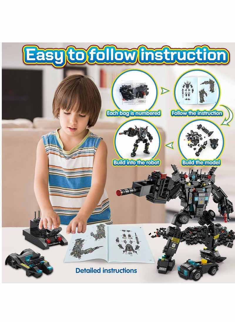 SYOSI 51-in-1 Robot Building Kit for Kids STEM Building Toys Erector Set for Boys 8-12 Engineering STEM Projects Construction Building Blocks Toys Gifts for Boys Kids Age  - Image 5