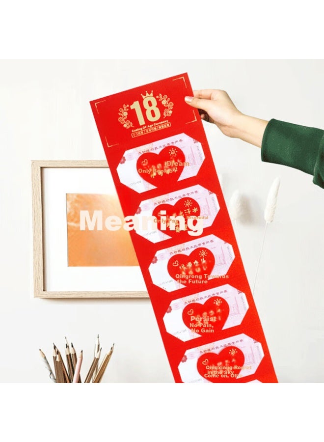 Jiayan Birthday Red Packet 18th Adult Birthday Gift Creative Folding Red Packet Bag With 10 Card Slots - Image 2